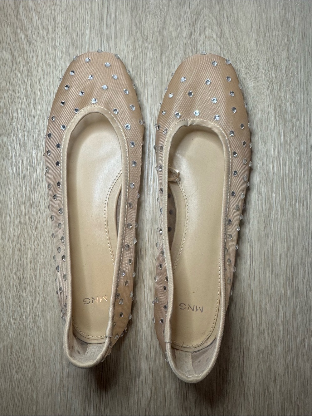 Mango Women's Rhinestone Ballerinas - Picture 3 of 7
